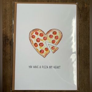 💌BUNDLE FOR DISCOUNTS💌 Wunderkid Greeting Card “A Pizza My Heart”